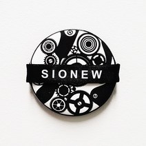 시오뉴 루비쉘 향균 태엽 퍼프, 블랙, 10개