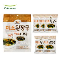 풀무원 즉석국 옵션선택1 / 미소된장국/황태미역국/황태계란북엇국, 40g, 미소된장국 1봉지, 5인분