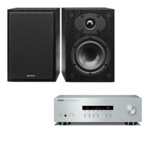 야마하 R-S202 + 데논 SC-M40 하이파이오디오, 색상(스피커):스피커(블랙)