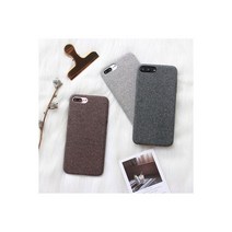 (아이폰) 심플 패브릭 모찌 케이스-오-악, 기종:아이폰7플러스 / 색상:다크그레이, 상세 설명 참조