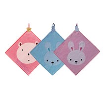 포근한세상 무연사 얼큰이 고리타월 어린이집손수건, 랜덤, 1장