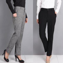 드뷰 여성 봄 S~3XL 빅사이즈 밴딩 베이직 슬랙스 (2Color)