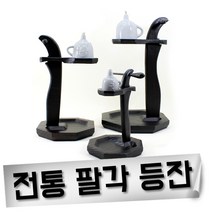 팔각등잔 도자기호롱불 무드등 등잔 공예품 인테리어소품 장식, 팔각등잔(중)