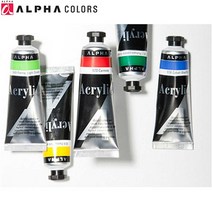알파 50ml 아크릭칼라/아크릴물감 낱색선택, 901 Titanium White