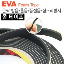 카런 문짝방음 흡음 풍절음 잡소리방지용 EVA 폼 테이프 (소형), 1개