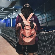 퍼스트레인 남녀공용 빅지퍼 백팩 캐주얼 가방