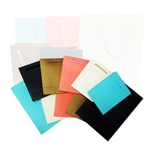 바미샵 무지 종이쇼핑백 두꺼운아트지 다양한컬러 선물포장, 민트(중), 1개