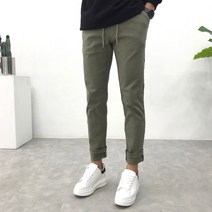 간빠레 남자 밴딩 슬림 워싱 면바지 28부터38사이즈