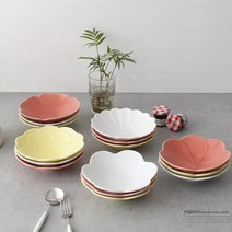 살림의기품 일제 오다꽃잎 볼16cm- 5type 3color, 화이트