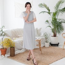 반팔 쉬폰소매원피스
