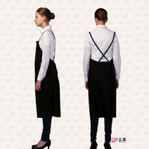 요들가운 비씨 미용실 앞치마, 1개, 블랙-큰 사이즈(L)