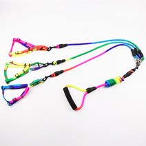 [해외]두마리 세마리 반려견 산책 몸줄 리드줄 M, no.13