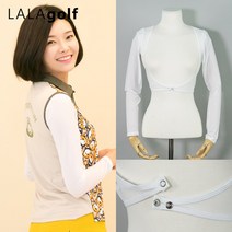 [라라골프] 여성골프웨어 메쉬 볼레로_기능성티셔츠_냉감원단 여름이너티_자외선차단