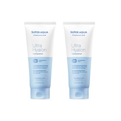 [2입기획] 미샤 수퍼 아쿠아 울트라 히알론 클렌징 폼, 200ml, 2개