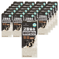 파이토메이드 고칼슘 & 비타민D 두유 검은콩, 24개, 190ml