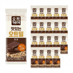 오트케어 오트밀가루 아침식사대용 선식 쉐이크 오트케어 맛있는 오트밀 초코 개별포장, 20개, 50g