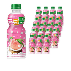 해태 코코팜 340ml 피치핑크 복숭아 1캔