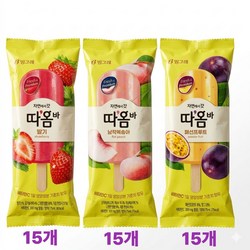빙그레 따옴바 딸기맛 납작복숭아맛 패션푸르츠맛