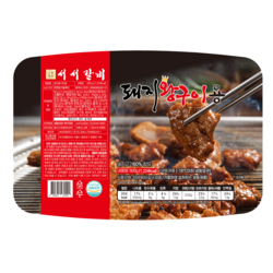 서서갈비 양념 돼지갈비 맛 왕구이 간장맛, 600g, 6개