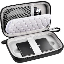 삼성 T7T7 터치 포터블 SSD 1TB2TB500GB 호환 케이스 USB 32 외장 여행용 휴대용 저장장치 정리함블랙