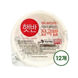 CJ제일제당 햇반 매일잡곡밥 210g 12개jh