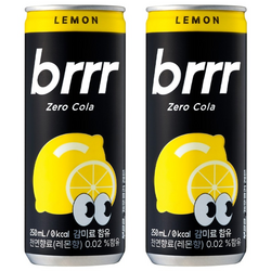 부르르 제로 콜라 250 (레몬향), 250ml, 60개