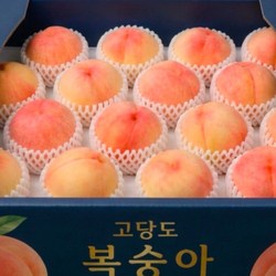 [당도보장] 고당도 백도 딱딱이복숭아 특품, 1개, 4kg