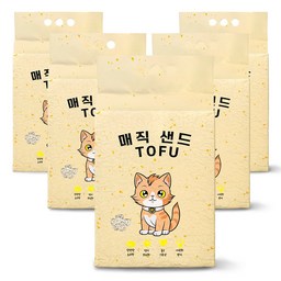 메디펫 응고형 매직 고양이 두부모래 가는입자, 10L, 5개, 무향 · 5개 · 10L
