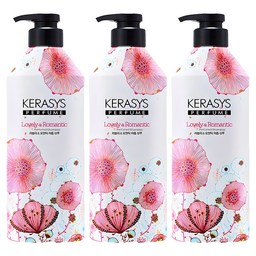 케라시스 퍼퓸 샴푸 러블리 앤 로맨틱향, 980ml, 3개 – 매일의 헤어 케어를 완벽하게!