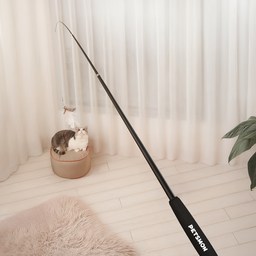 펫츠몬 고양이 장거리 1.8m 4단 깃털 낚싯대