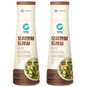 청정원 오리엔탈드레싱, 325g, 2개