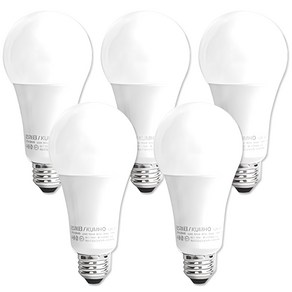 번개표 컨버터 내장형 LED 램프 12W, 주광색, 5개