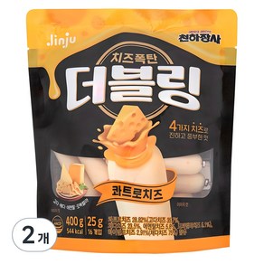 더블링 천하장사 콰트로치즈 소시지, 400g, 2개