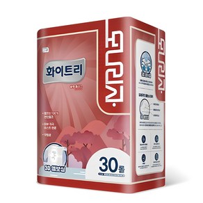 모나리자 화이트리 블랑 플러스 천연펄프 3겹 롤화장지