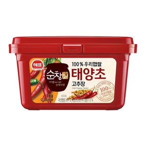 순창궁 100% 우리햅쌀 태양초 고추장, 1kg, 1개