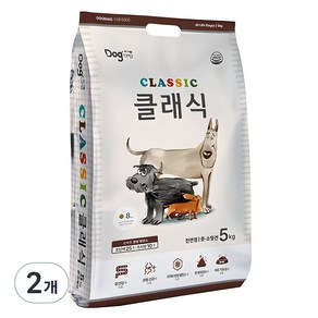 도그랑 전연령 중소형견 클래식 건식사료, 닭, 5kg, 2개