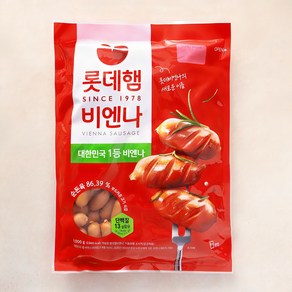 롯데햄 롯데비엔나 소시지, 1kg, 1개