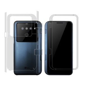 알럽스킨 LG V50 ThinQ 듀얼스크린 기스 지문방지 외부보호필름 2매 LM-V500N, 1개