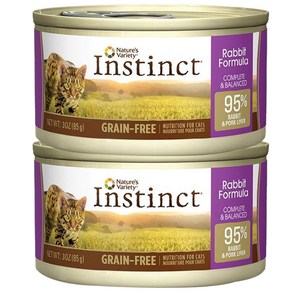 네이처스버라이어티 생식본능 그레인프리 토끼 캣캔, 85g, 2개