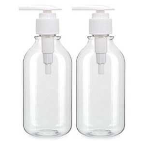 병도매닷컴 ARB520 디스펜서 펌프 206 공병 520ml, 투명 + 흰색, 2개