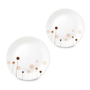 코렐 꽃솜 원형접시 소 2p + 중 1p, 1세트, 원형소접시2p + 원형중접시1p, 혼합색상