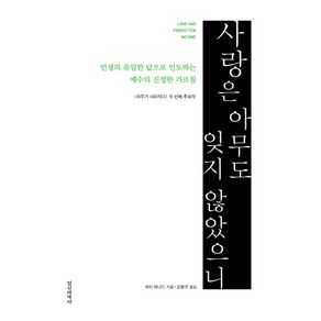 사랑은 아무도 잊지 않았으니:인생의 유일한 답으로 인도하는 예수의 진정한 가르침, 정신세계사