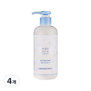 에뛰드 쁘띠비쥬 코튼 스노우 소프트 바디워시, 300ml, 4개