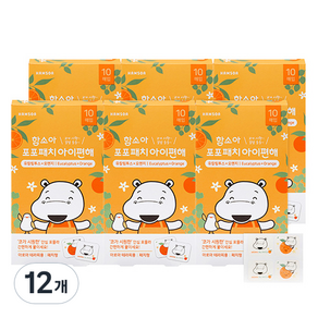 함소아 유칼립투스 오렌지 포포패치 아이편해, 12개, 10매입