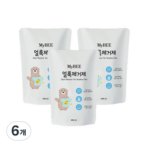 마이비 자연품은 유아 얼룩제거제 리필 300ml, 6개