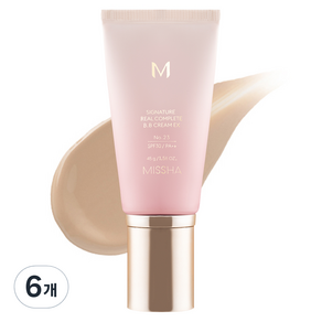 미샤 M 시그너처 리얼 컴플릿 비비크림 EX SPF30 PA++ 45g, 23호 차분한 베이지, 6개