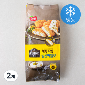 퀴진 생선커틀렛 (냉동), 400g, 2개