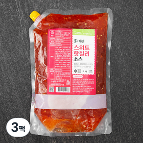 풀스키친 스위트 핫칠리소스, 2kg, 3팩