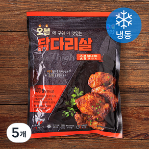 목우촌 오븐 닭다리살 숯불양념맛 (냉동), 400g, 5개