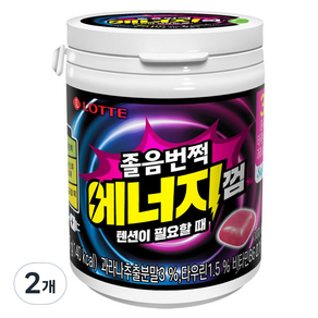 롯데웰푸드 졸음번쩍 에너지껌, 87g, 2개